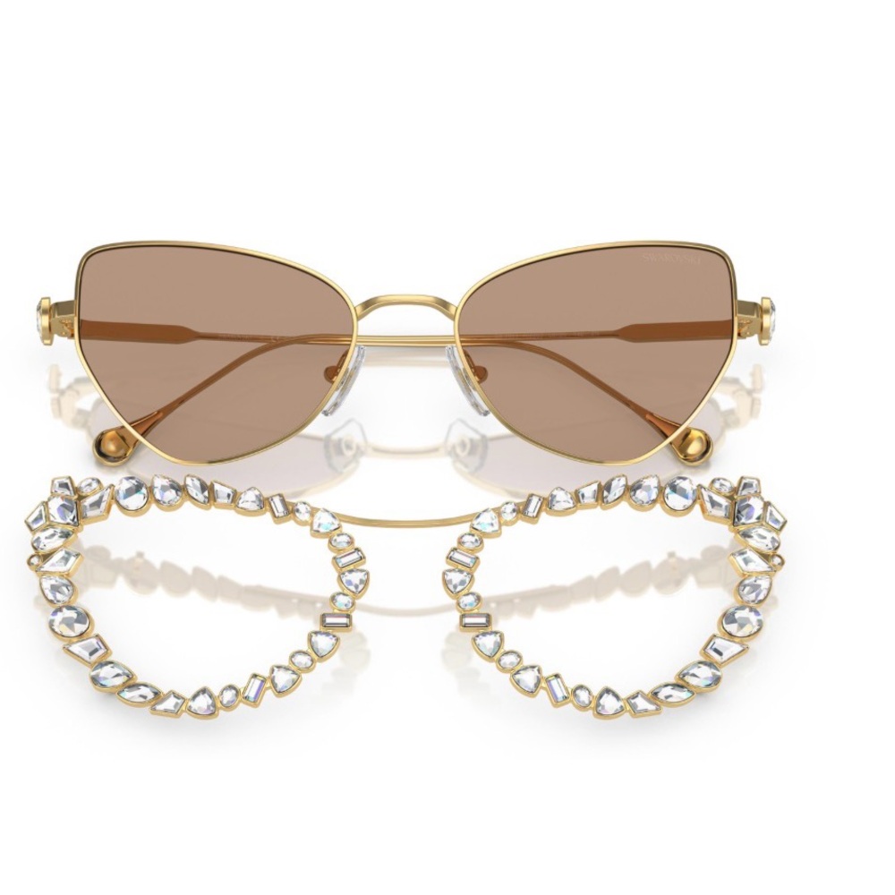 Swarovski Gold Crystal Sunglasses - Picture 3 of 7